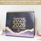 bloom daily planners 2025-2026 19 Month Standing Flip Desk Calendar, 8" x 10", Watercolor
